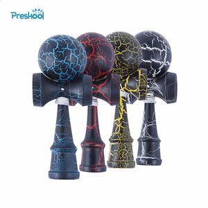 Kendama attrayant Kendama 18.5 cm drôle japonais traditionnel bois jouet Kendamas balle coloré PU peinture jouets en bois 231214