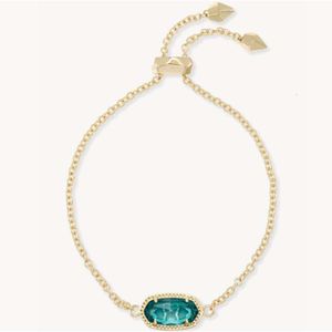 Collier Kendrascott Designer Kendras Scotts Jeweley Stud Orees Elaina Copper Premium London Cut Blue Glass Géométrique Géométrique Chain de poignet Bracelet