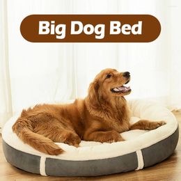 Kennels hondenbedden voor grote honden sofa zacht katoenen kussen winterbed grote accessoires waterdichte oxford bodem huisdierbenodigdheden