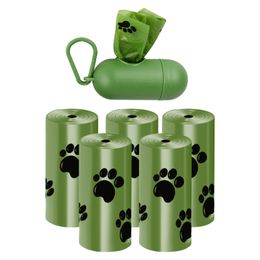 kennels pennen 5 rollen biologisch afbreekbare honden kaktassen met 1 dispenser geurende poeptas afbreekbaar kattenafval ecofvriendelijke huisdierenbenodigdheden 230816