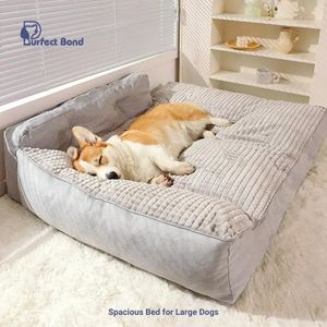 chenils enclos lits confortables pour grands chiens l'endroit de repos parfait votre lit pour chien à fourrure tapis spacieux grande famille multiple 231130