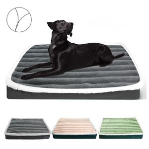 kennels pens Lit pour chien tapis pour chien tapis de couchage pour chien oreiller pour chenil pour chat matelas Anti-déchirure pour dormir avec tapis de sol chaud pour animaux de compagnie en hiver grande taille 231114