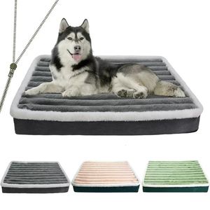 kennels pennen Hondenbed voor grote hondenmat met ritssluiting Huisdierbed Hondenmat voor middelgrote huisdiermatras Memory Foam Orthopedische matras voor huisdiermat 231114