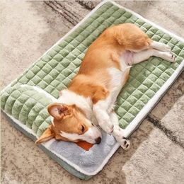 kennels pens Hundematte, warm, dick, für tiefen Schlaf, schützt die Halswirbelsäule, abnehmbare Hundehütte, luxuriöses Sofa für kleine und mittelgroße Hunde, Haustiermatte 231120