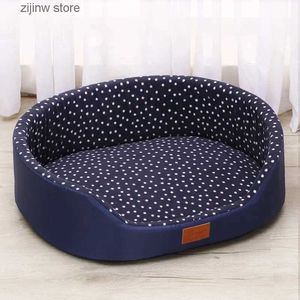 kennels pennen Dubbelzijdig hondenbed groot oversized hondenhok bank hondenhok zachte wol huisdier kattenbed S-L huisdieraccessoires hondenhok Y240322