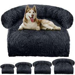 Canis Pens Drop Pet Dog Bed Sofá para Dog Pet Bed Ninho Quente Lavável Protetor de Mobiliário Macio Tapete Cat Cobertor Grande Cães Sofá Cama 231117
