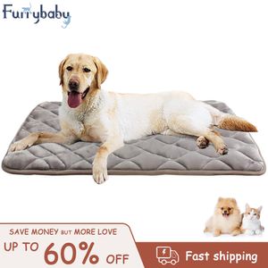 Furrybaby Tapis de lit pour chien Tapis de caisse souple avec fond antidérapant Lavable en machine Matelas pour chien pour chien de grande taille 230625