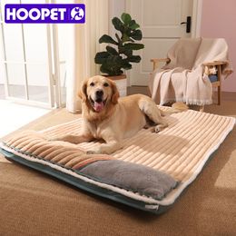 chenils pens HOOPET Lit pour chien Coussin rembourré pour petits et grands chiens Lits de couchage et maisons pour chats Matelas super doux et durable Tapis amovible pour animaux de compagnie 231129