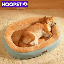 chenils stylos HOOPET hiver confortable tapis pour animaux de compagnie lit pour chiens chats peluches coussin de couchage chien canapé coussin animal apaisant chien lit maison fournitures pour animaux de compagnie 230821