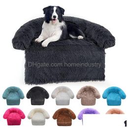 Chenils stylos grandes rond confortable pkennel couverture double utilise un canapé pour chien de compagnie fournit des fournitures de chauffage doux lavable 230619 drop deli dhhdb