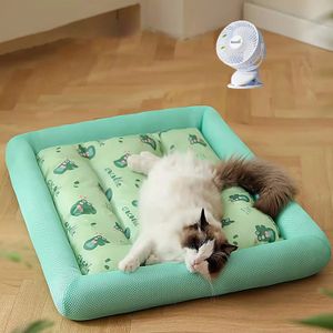 canis canetas MADDEN Summer Cooling Pet Cat Bed Almofada Ice Pad Dog Sleeping Square Mat para filhotes de cachorro Cães Gatos Pet Kennel Top Quality Cool Cold 231129