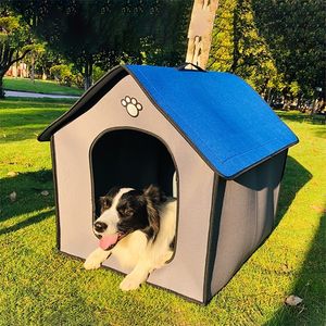 kennels pennen medium hond kennel outdoor waterdichte zachte comfortabel huisdier huis kauwbestendig verwijderbare kleine honden bedden slaapmat draagbaar 220912