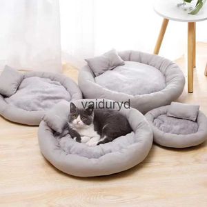 kennels pens Nouveau lit de chat doux et confortable pour chats petit chien animal de compagnie chaud avec chiot chenil canapé chaton grotte coussin accessoires chaudsvaiduryd