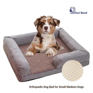 kennels pennen Orthopedisch hondenbed voor kleine, middelgrote honden Comfortabele eierkrat-schuimbank Dierenbed met wasbare afneembare hoes Waterdichte voering 231109