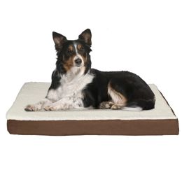 chenils stylos Ortic Dog Bed 2 couches de mousse à mémoire de forme lavable en machine 36x27 lit pour animaux de compagnie adapté aux grands chiens de 65 livres 231110