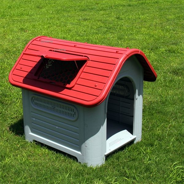 kennels pens Chiens de luxe en plein air chenils imperméables grandes maisons de chien quatre saisons universel en plastique chiot Cage intérieur salon chats Villa 220912