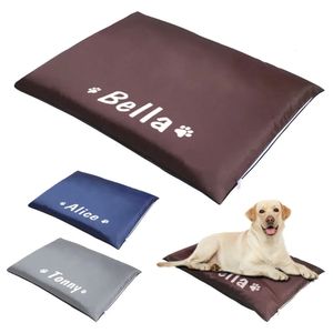 chenils stylos lit de chien personnalisé lit de couchage pour chien canapé personnalisé tapis de chiot pour animaux de compagnie nom imprimé coussin pour animaux de compagnie pour petits chiens de taille moyenne chats 231212