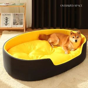 kennels pens Pet Dog Bed Four Seasons Universal Big Size Large Dogs House Sofa Kennel Soft Pet Dog Cat Warm Bed S-XXL Pet Accessories 230812