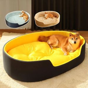 chennels pens Lit pour chien de compagnie quatre saisons universel grande taille Extra grand chiens maison canapé chenil doux chien chat lit chaud S-XXL accessoires pour animaux de compagnie 231201