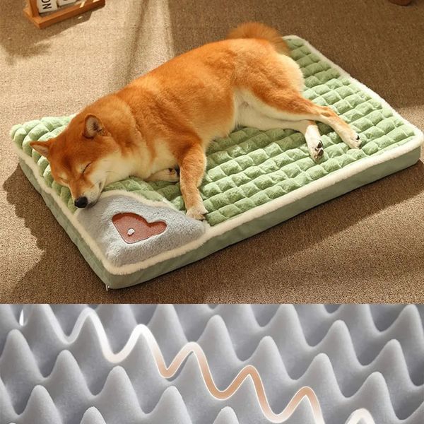 Kennels Pens Pet Dog Bed Mat Proteger la columna cervical Desmontable Casa para perros interior Para perros pequeños, medianos y grandes Cama Comfort Coft Suministros para mascotas 231129