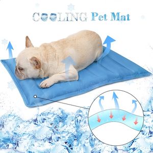 chenils stylos tapis de refroidissement pour chien de compagnie coussin de glace matelas en peluche pour animaux de compagnie tapis frais lit chat été garder au frais gel pour animaux de compagnie tapis de refroidissement pour chiens 231031