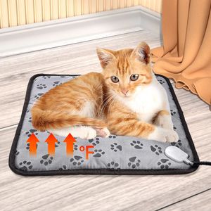 chenils stylos couverture électrique pour animaux de compagnie coussin chauffant chien chat lit tapis hiver réchauffement imperméable résistant aux morsures température réglable 50 * 70 45 * 45 231129