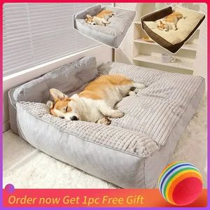 chenils stylos Lit de couchage pour animaux de compagnie Grand lit chaud pour chien Tapis de nid doux et confortable Coussin de sommeil profond pour petits, moyens et grands chiens Chats Chiot Fournitures pour animaux de compagnie 231101