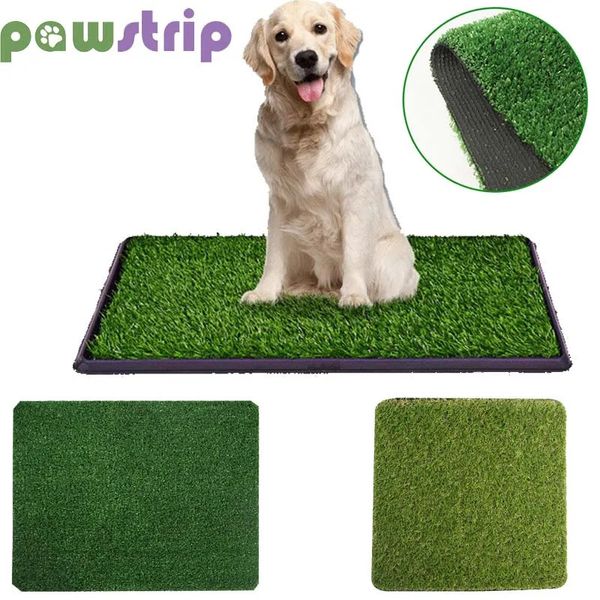 chenils stylos Pet Toilette Formation Pipi Pad Respirant Simulation Artificielle Pelouse Chien Formateur Tapis Portable Durable Chiens Chats Pot Litière Tapis 231123