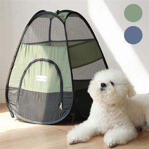 kennels pennen draagbare opvouwbare huisdiertent -playpen gratis draagtas hondenhuis voor kattentent puppy kennel hek buiten kleine honden kennel 220912