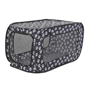 kennels pens Portable pliant tente pour animaux de compagnie maisons pliable clôture pour animaux de compagnie chat chien cage de voyage rectangulaire chien cage parc extérieur chiot chenil 87CM 220912