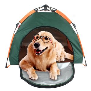 kennels pens Tente pour animaux de compagnie portable maison de chien pliable en plein air automatique chenil pour chien protection solaire anti-pluie tapis de lit pour animaux de compagnie tapis de tente pour chien de voiture à l'extérieur 220912