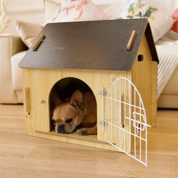 kennels pennen kleine medium grote honden kennels houten hond huis binnen woonkamer balkon balkon pet villa kat kooi luxe puppy kamer producten 220912