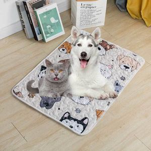 chenils stylos Doux Chien Couverture Tapis Pet Dormir pour Chiens Chats Coussin Respirant Réutilisable Lavable Formation Pee Pads Voyage Tapis De Voiture 230619