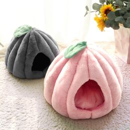 Perreras Plumas Suave Casa para Perros Nido Invierno Cálido Cachorro Gatito Cama Estera Perros Pequeños Gatos Camas para Dormir Cojín Perrera Interior para Chihuahua Yorkshire