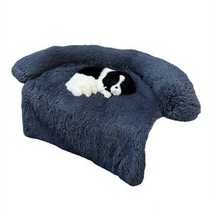 Kennels Pens VIP Dog Bed Canapé pour animal de compagnie apaisant nid chaud chenil doux meubles protecteur tapis chat coussin longue couverture en peluche ER 2110 Dhr4E