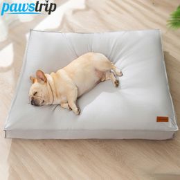 chenils pens Tapis de lit pour chien imperméable à l'eau tapis de couchage amovible pour animaux de compagnie pour petits chiens moyens chats chenil doux pour maison accessoires de produits pour animaux de compagnie 230926