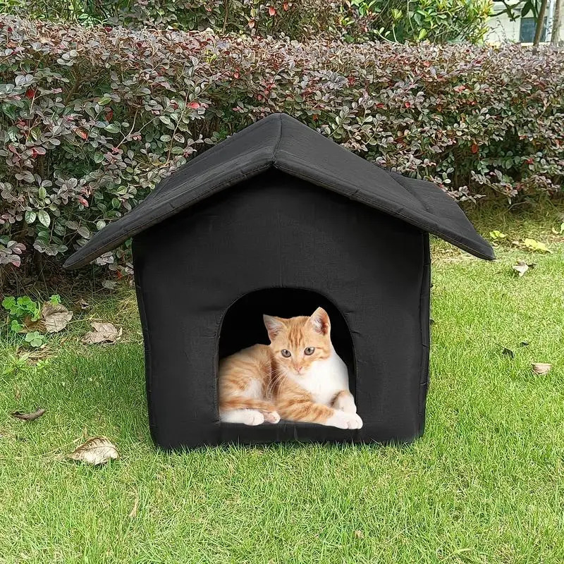 개집 펜 방수 야외 애완 동물 집 두꺼운 고양이 둥지 텐트 침대 보호소 휴대용 여행 231120
