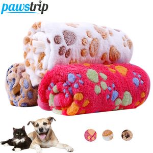 Kennels Pennen XSL Dunne Huisdier Deken Winter Hond Bed Mat Foot Print Warm Slapen Hamster Konijn Bedden Coral Fleece kat 230619