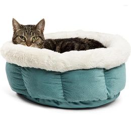 Kennels Pet Kennel Cover Quilt Cat House Deep Sleep Bed Praktische Kleine Hondenbank Warm Grotnest Comfortabel Hoge Kwaliteit