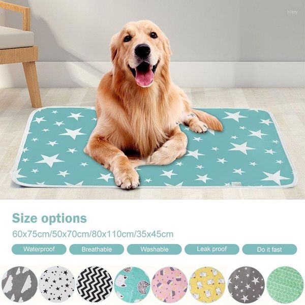 Chenils Pet Urine Pad Bébé Matelas Chien Lit Étanche Canapé Tapis Couche Lavable Réutilisable Couverture Étanche À L'humidité Pour Housse De Siège De Voiture