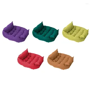Chenils Super doux canapé lits pour chiens respirant animal de compagnie chiot coton chenil tapis lavable paniers produits pour petit moyen