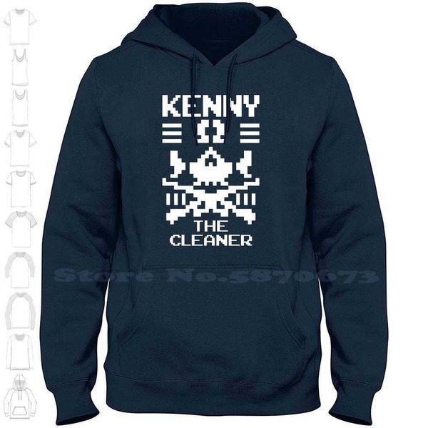 Kenny 8-Bit The Cleaner Streetwear Swork Sudadera Sudadera Sudadera Kenny Aew The Cleaner All Elite Wrestling NJPW New Japan Young G1007