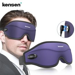 Kensen Eye masseur masque chauffant pour les yeux avec Massage Airbag pour les migraines Fatigue pour les cernes masque pour les yeux masseur pour dormir 240106