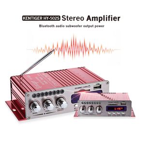 Livraison gratuite Kentiger HY02S 2CH Bluetooth Hi-Fi Super Bass Output Amplificateur stéréo de puissance avec télécommande Lecteur de carte USB / SD Radio FM