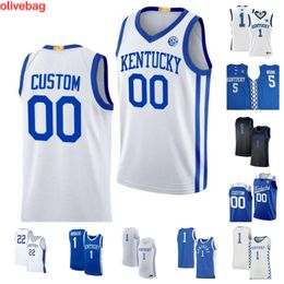 Kentucky Wildcats 2 Aaron Bradshaw 14 Brennan Canada 44 Zvonimir Ivisic maillot de basket-ball 4 Tre Mitchell 33 Ugonna Onyenso 23 Burks 13 Grant Darbyshire 25 Watkins