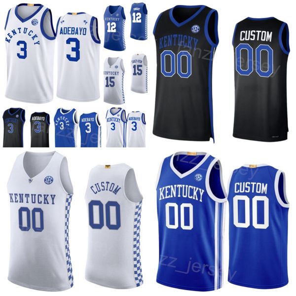 Kentucky Wildcats 4 Hamidou Diallo Jersey College Basketball 21 Tayshaun Prince 3 Tyler Ulis 3 Bam Adebayo 15 Willie Cauley-Stein 12 Brandon Knight Broderie NCAA