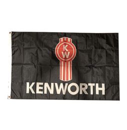 Kenworth Trucks Trucking Flag 150x90cm 3x5ft Printing Polyester Club Team Sports Indoor met 2 messing Grommets6735327