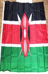 Flag Kenya 09x15m de haute qualité intérieur extérieur intérieur décoratif kenyan country drapeau bannière 3x5 pi 6994036