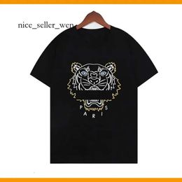 Kenzi T-shirts KZ Shirt 24SS Top Quality Style Style Loose Summer Women Letters Cotton T-shirt Loose Hip Hop Street Luxury Classic Asian Size S-2xl 530