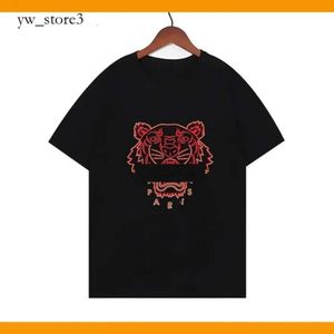 Kenzo T-shirts pour hommes Designer Kenzo Tshirt Broderie Tiger Head Tee Hommes T-shirts Femmes Lettre Coton T-shirt Lâche Hip Hop Street Luxe Classique Asiatique Taille S-2XL 884